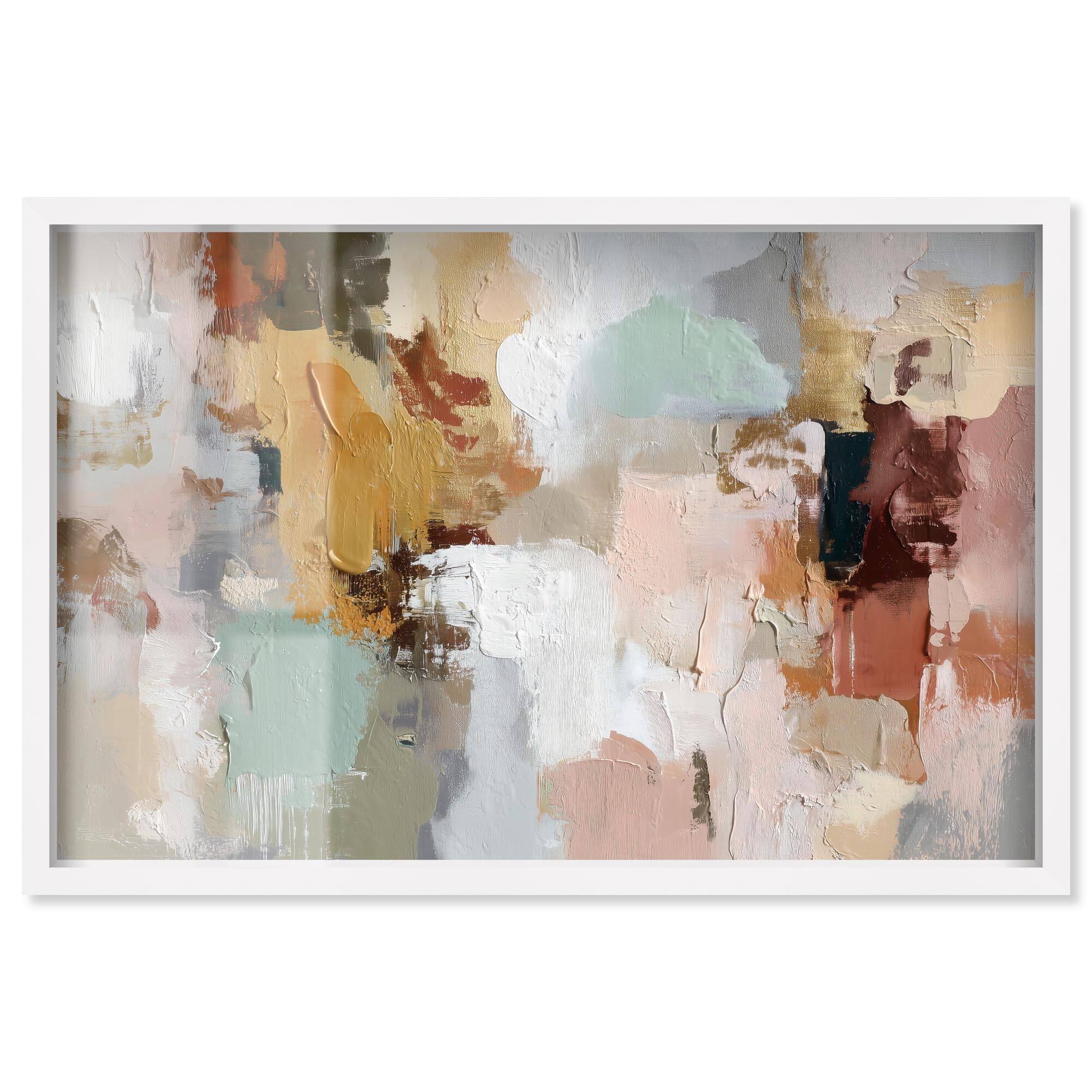 Color of Earth I Abstract Wall Art Shadowbox Print by Art Remedy