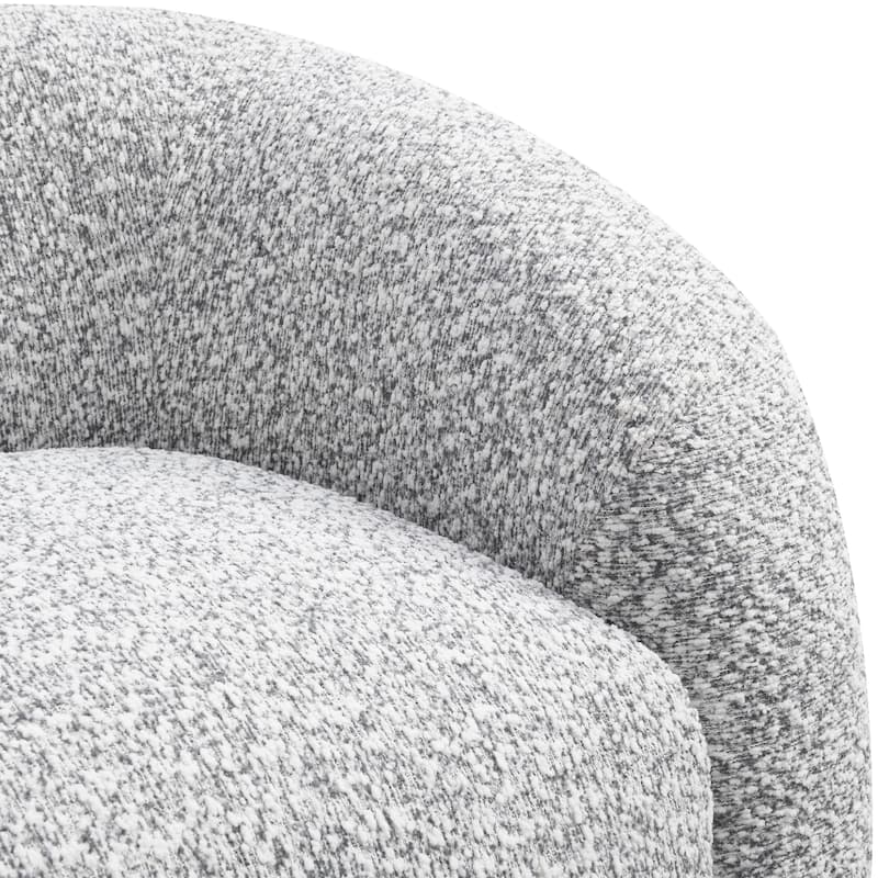 Furniture of America Korix Modern 37-inch Boucle Swivel Accent Chair