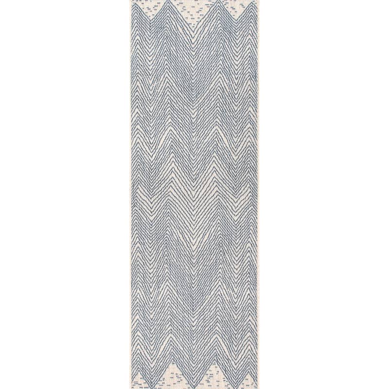 Nuloom Vance Contemporary Chevron Indoor/Outdoor Area Rug