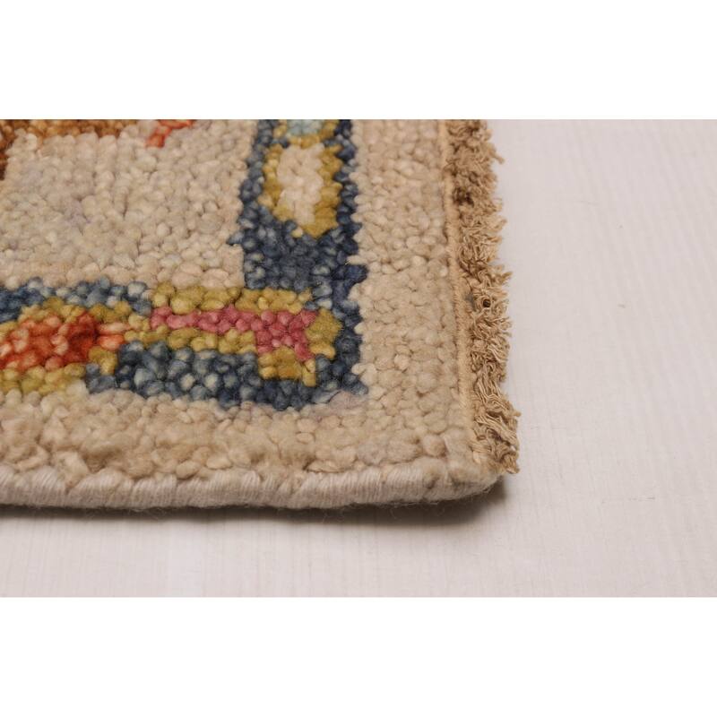 ECARPETGALLERY Hand-knotted Jules Serapi Beige Wool Rug - 8'2 x 9'11