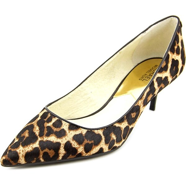 Michael Kors MK Flex Pump Women Pointed Toe Suede Tan Heels