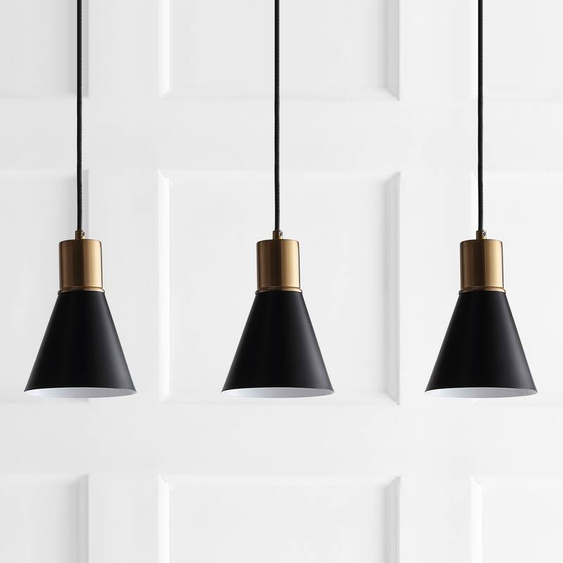 Watts Mid-Century Modern Iron LED Pendant, by JONATHAN Y