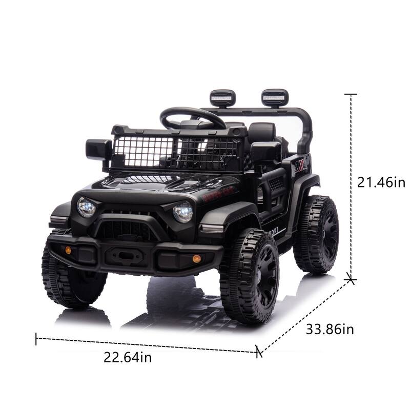 24V Kids Electric Ride-On Car with Remote Control, Ages 3+, 2WD & Bluetooth - Black