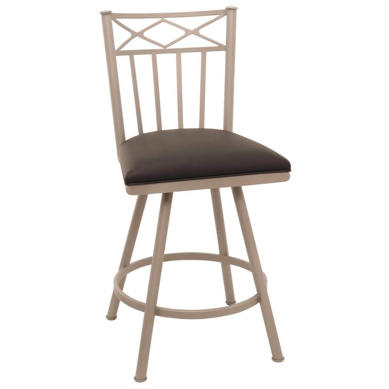 Tempo Furniture Lennix Swivel 26" Counterstool w/ Fully Welded Metal Frame (Commercial Grade) by Furnish Theory (Various Colors)