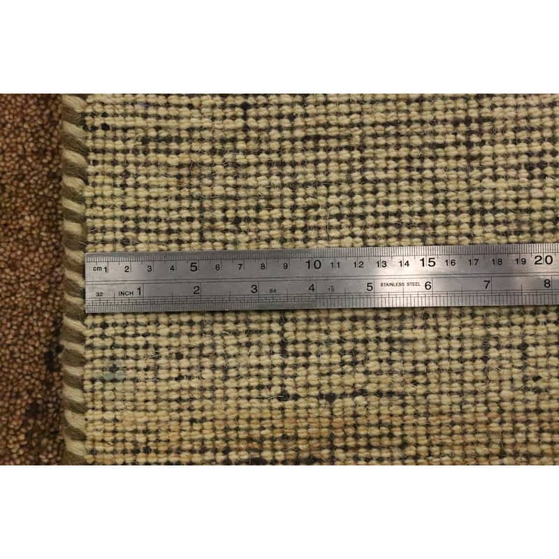 Hand Knotted Oriental 100% Wool Carpet Modern Modern Brown Gabbeh Area Rug - 6' 0'' X 4' 2''