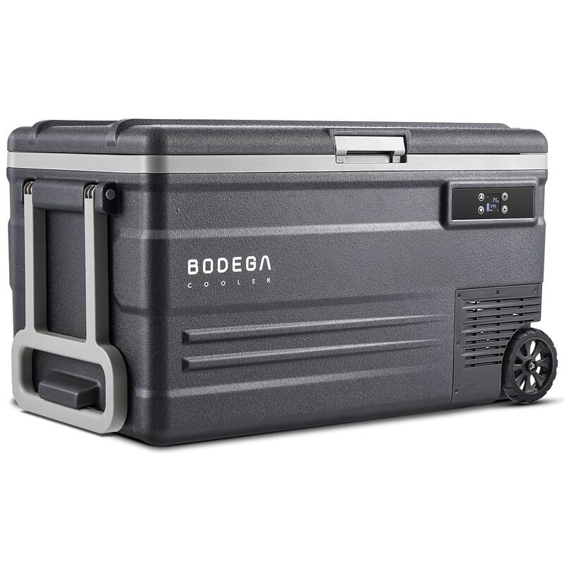 BODEGA Car Refrigerator,Dual Zone Cooler,Temp Independent,APP Control - 80 Quart(75L)