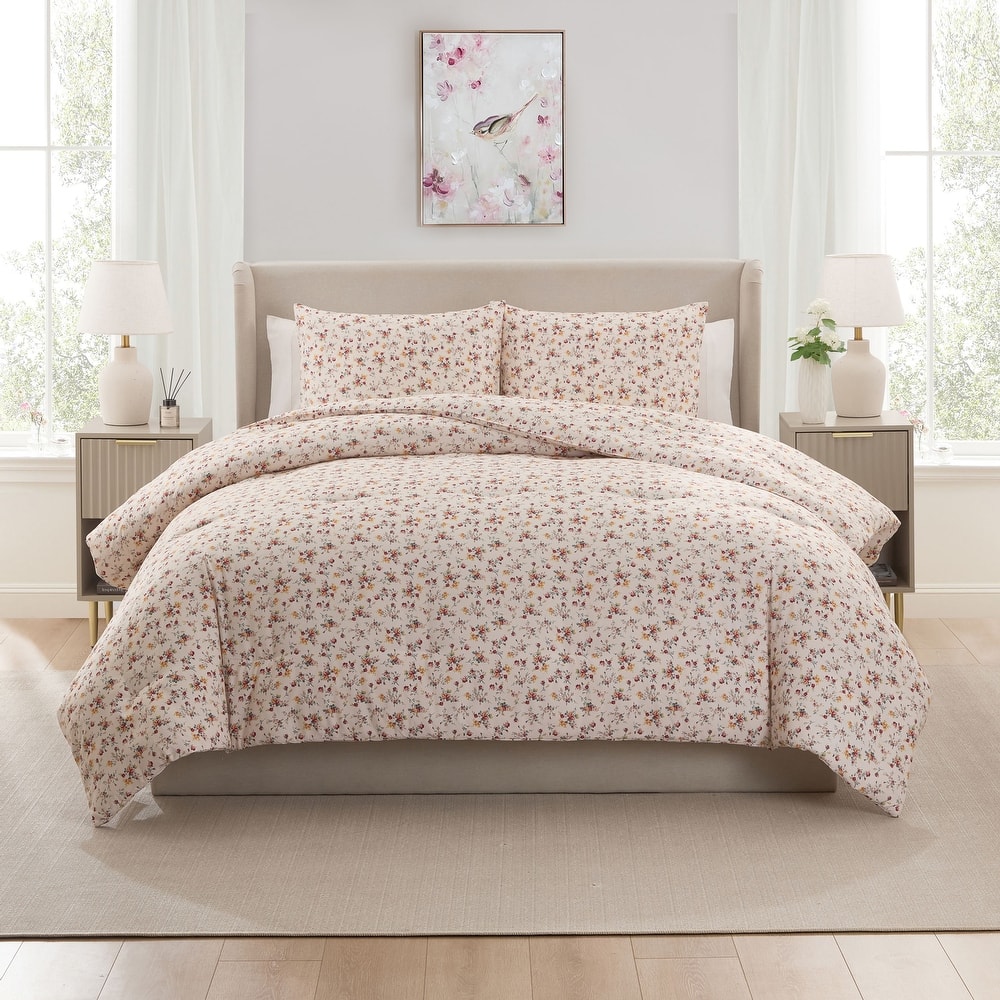 Empyrean Modern Comforter - 3 Piece Floral