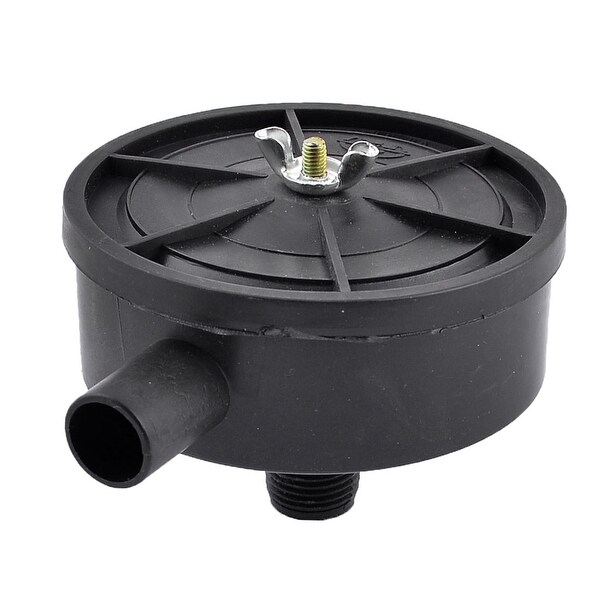 Unique Bargains Air Compressor Repair Part 19.5mm Thread Silencer Muffler Black