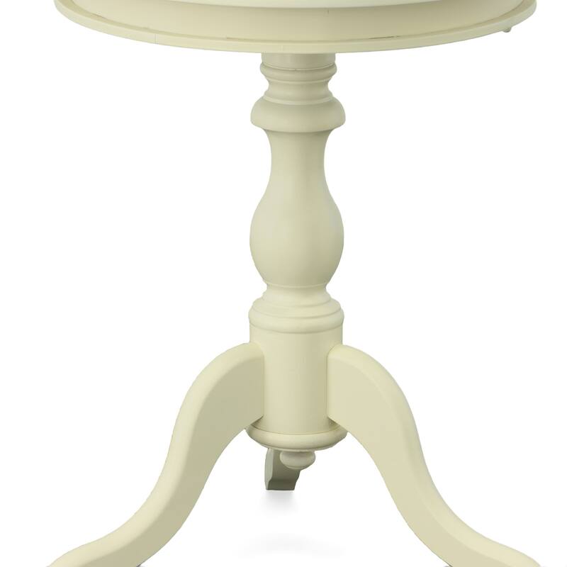 Carolina Living Gilda Side Table - Antique Ivory
