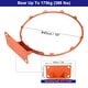 preview thumbnail 2 of 6, 18" Basketball Rim Replacement Bear Up to 386 Lbs, Solid Steel Orange