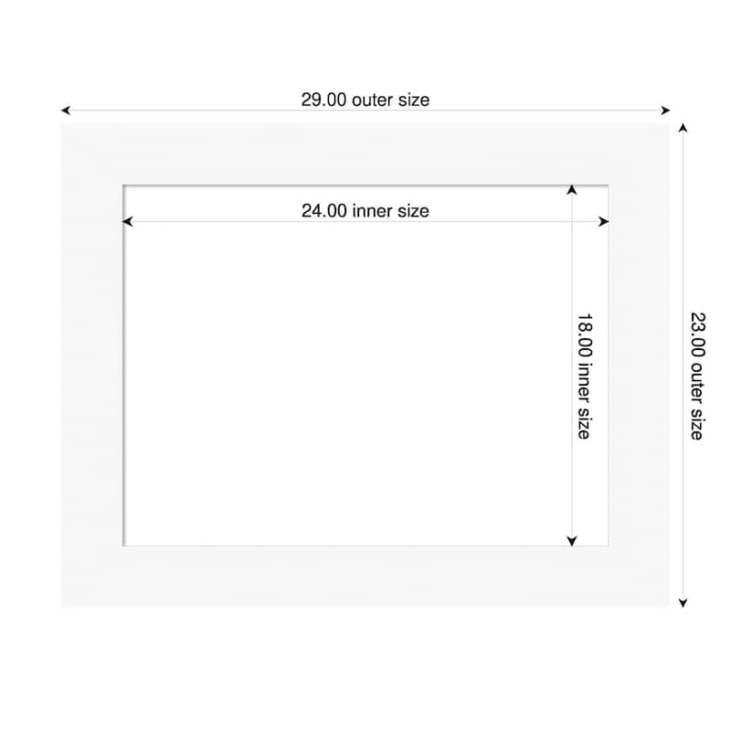 Amanti Art Basic Black Framed Dry Erase Magnetic Board - 29 x 23 in - Basic White