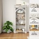 preview thumbnail 5 of 11, Antique Wooden 4-Tier Tall Bookcase with Distressed Vintage Finish, Antique White by GDFStudio