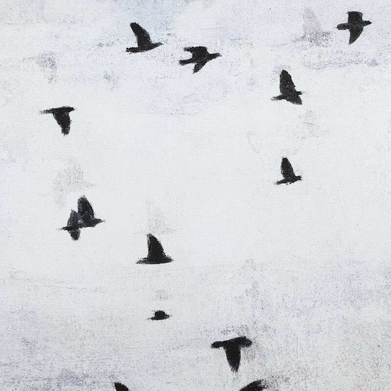Paz 30" H x 55" W Canvas Art, Blue