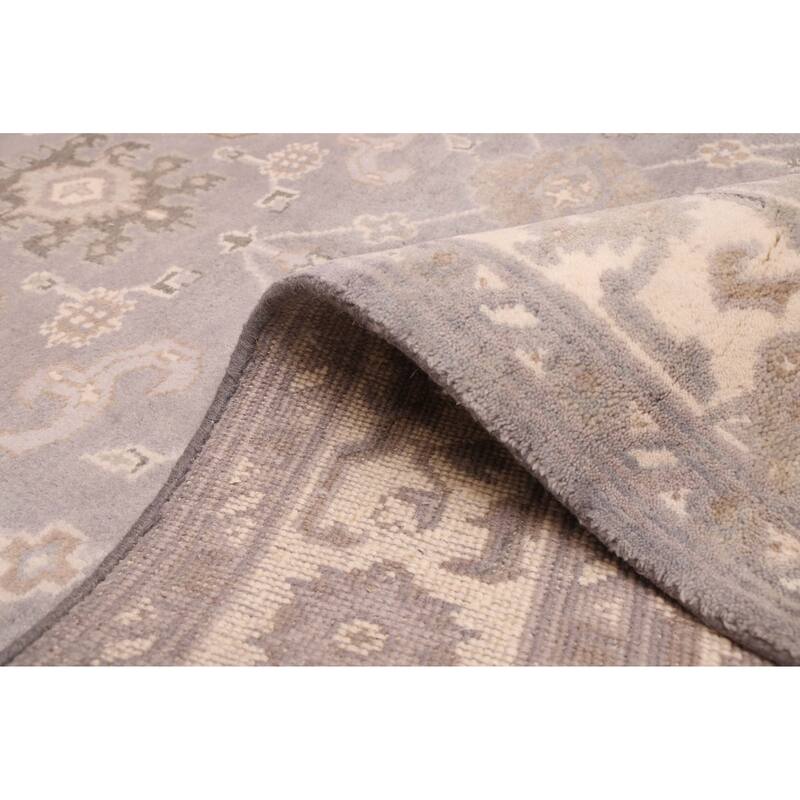 ECARPETGALLERY Hand-knotted Royal Oushak Grey Wool Rug - 5'0 x 8'0