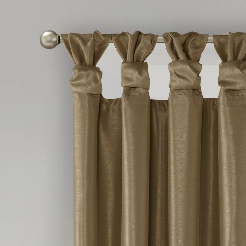 Madison Park Natalie Twist Tab Total Blackout Window Curtain Panel