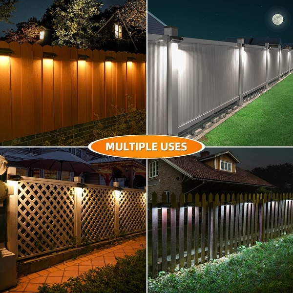 Warm white fence lights store