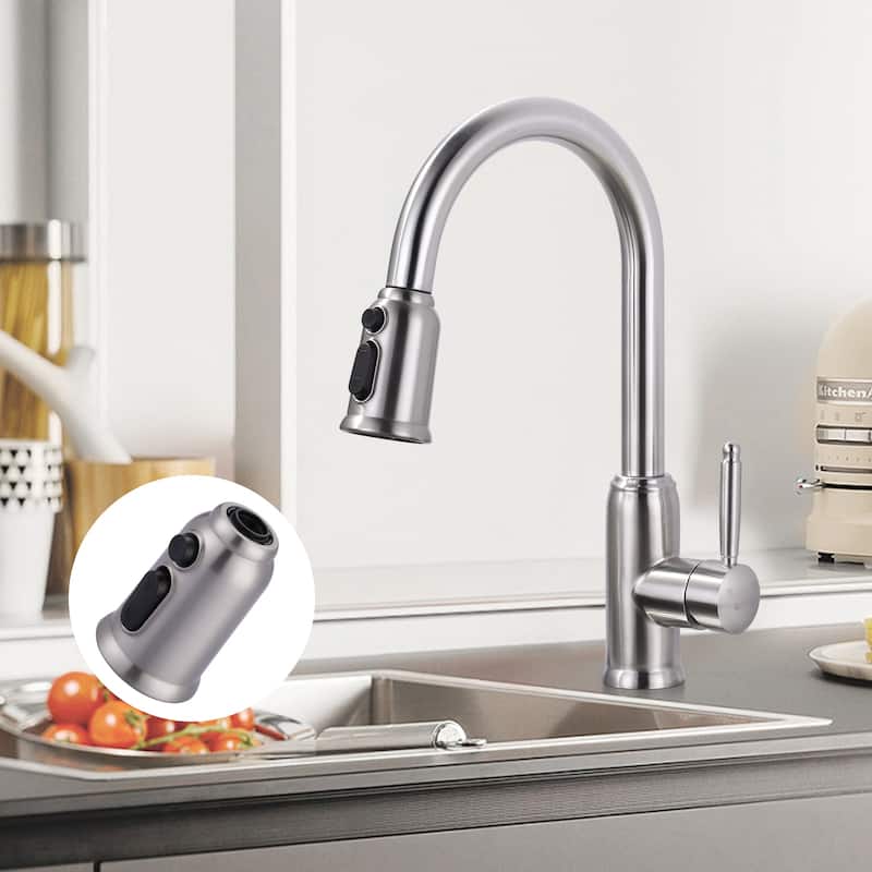 Pull Down Kitchen Faucet Head Replacement with 9 Adapter Kit