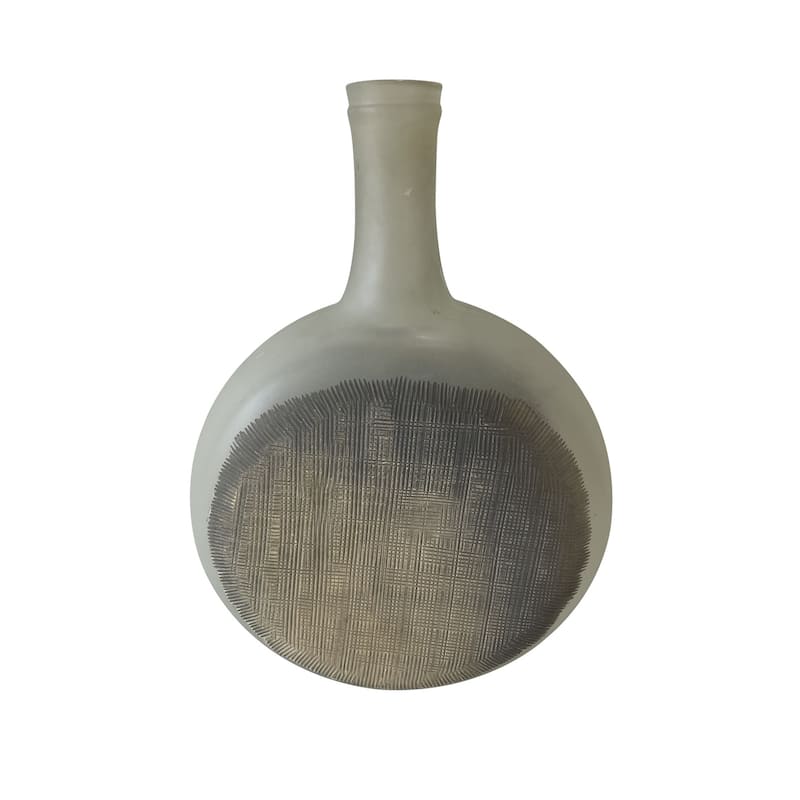 Glass Tabletop Bottle Vase - 11"