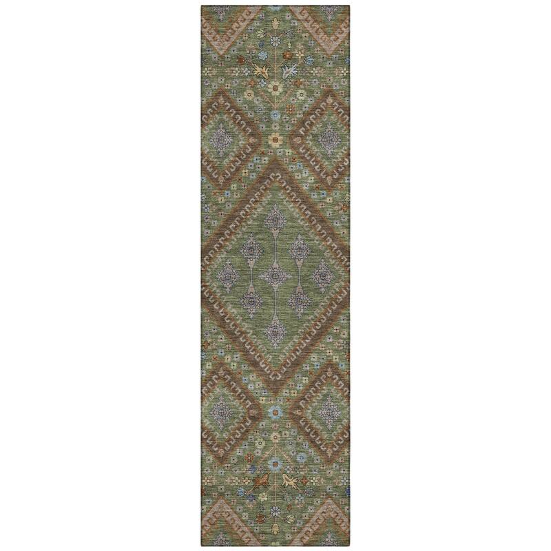 Machine Washable Indoor/ Outdoor Boho Milli Chantille Rug