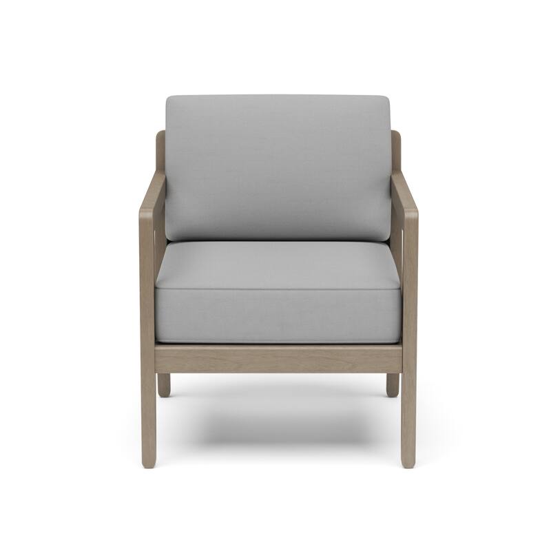 Homestyles Sustain Gray Wood Outdoor Lounge Armchair