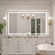 preview thumbnail 46 of 52, LED Bathroom Vanity Mirror Wall Mounted with Double Light Strip, 3-Color Dimmable, Anti-Fog, HD Tempered Glass, UL-Listed, ETL 36x60