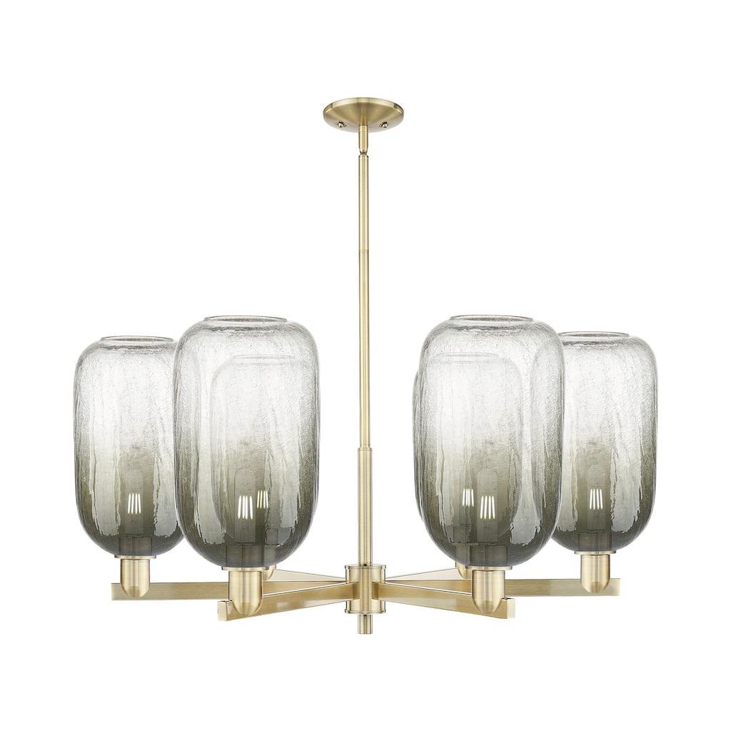 Innovations Lighting Downtown Urban - Brookhaven Cloche - 6 Light 24" Stem Hung Chandelier