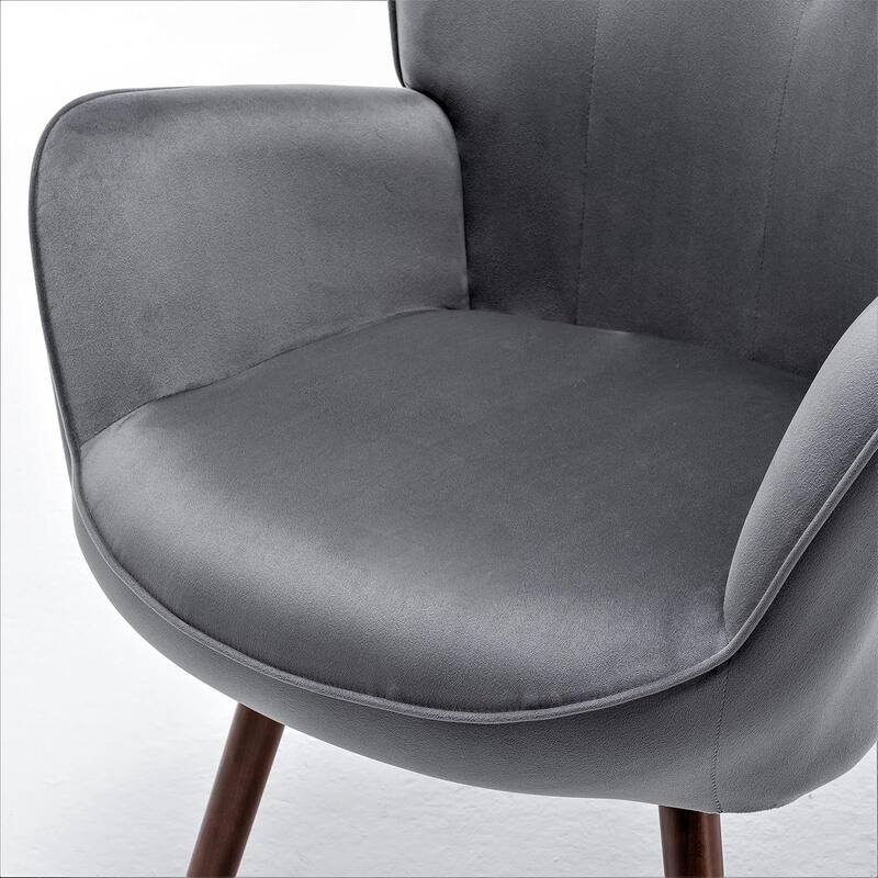 Kreedence 26.38" W Microfiber Accent Chair with Wing Back Design