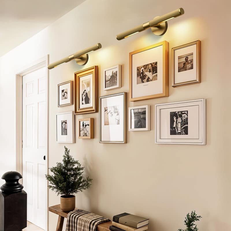 KAYLA 24 in. 1-Lights Gold Modern Vanity Light with Rotatable 360 Design(Set of 1)