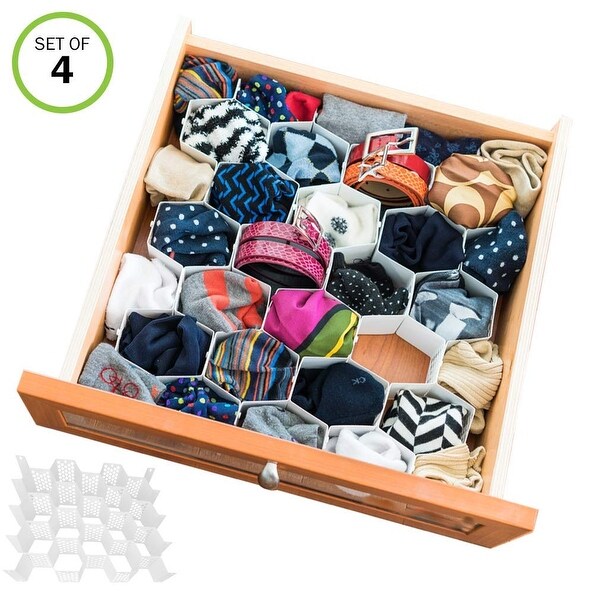 Evelots Drawer Organizer-Divider-Sock-Belt-Scarf-Underwear. Opens flyout.