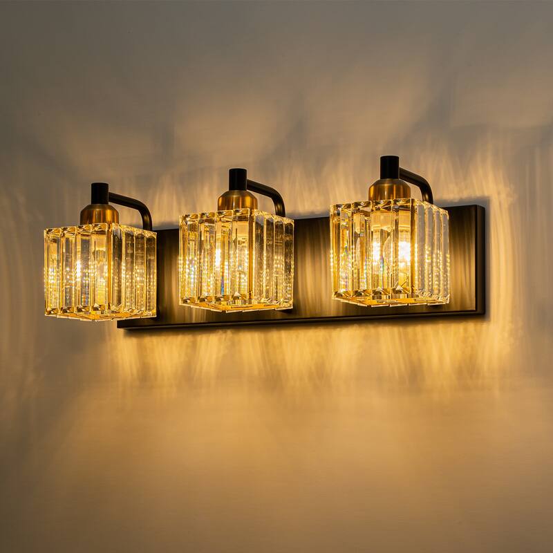 Modern 3/4/5-lights Crystal Bathroom Light Fixtures