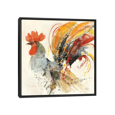 iCanvas "Festive Rooster II" by Albena Hristova Framed Canvas Print