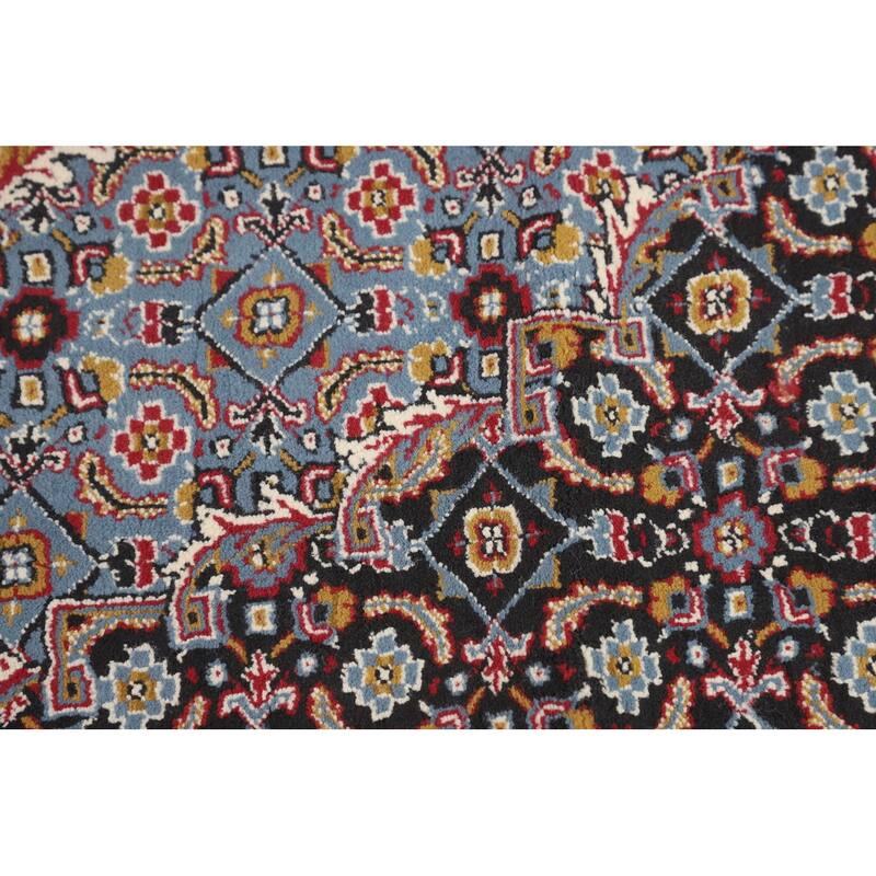 Red Geometric Tabriz Turkish Area Rug Machine Made Carpet - 9'7" x 12'7"