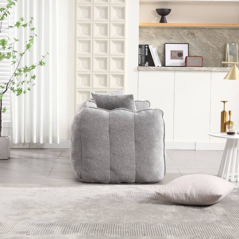 66.1''W Soft beanbag chair with high resilience foam