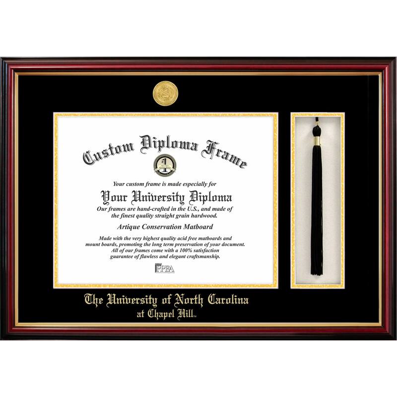 University of North Carolina, Chapel Hill 14w x 11.5h Tassel Box and Diploma Frame