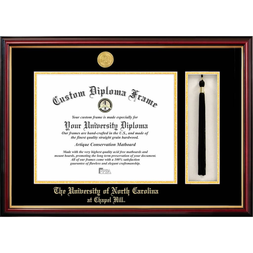 University of North Carolina, Chapel Hill 14w x 11.5h Tassel Box and Diploma Frame