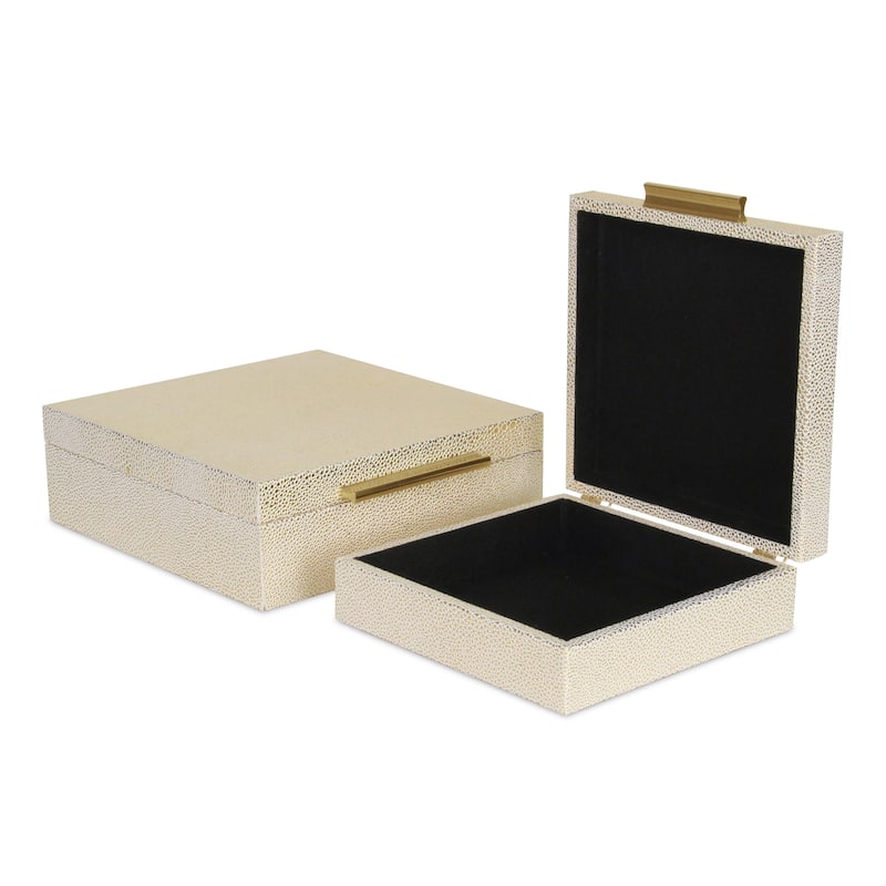 Lusan Black Vinyl Decorative Box Set