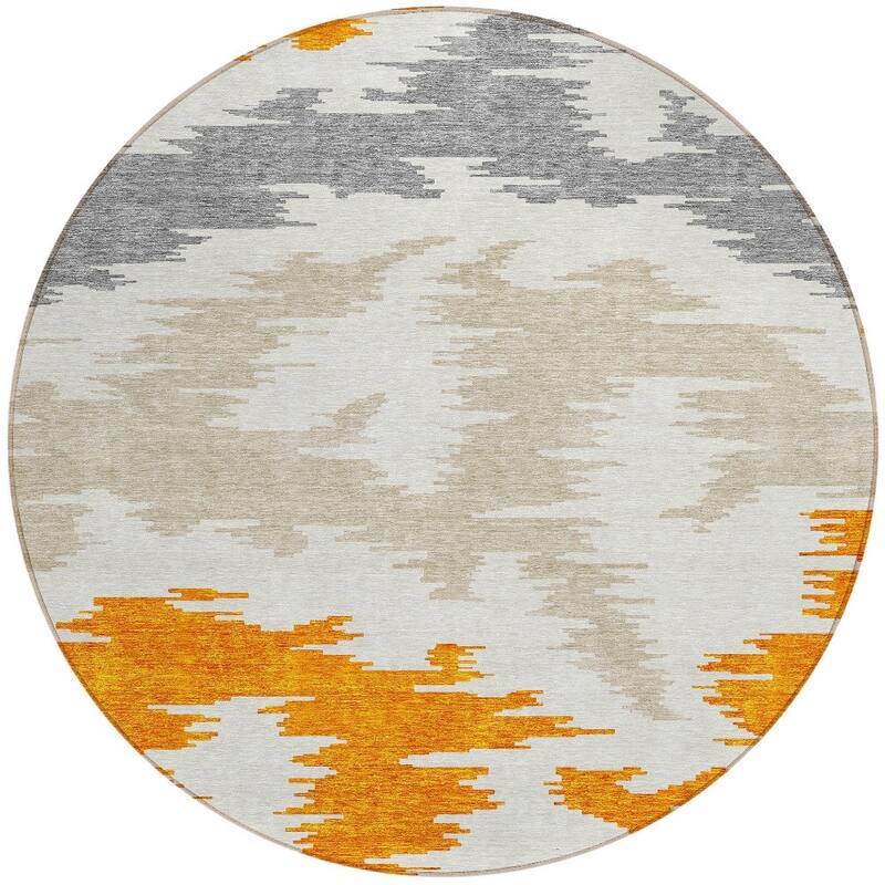 HomeRoots Abstract Transitional Rectangle Outdoor Rug