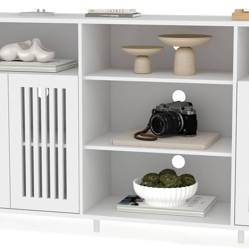 70 Inch TV Stand Entertainment Center with Storage System