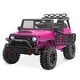 preview thumbnail 9 of 10, Kidzone 12V Kids Electric Ride On Truck Car, 4-Wheeler Suspension Pink