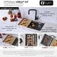 preview thumbnail 11 of 42, Dual-Mount Stainless Steel Workstation Kitchen Sink built in Accessories
