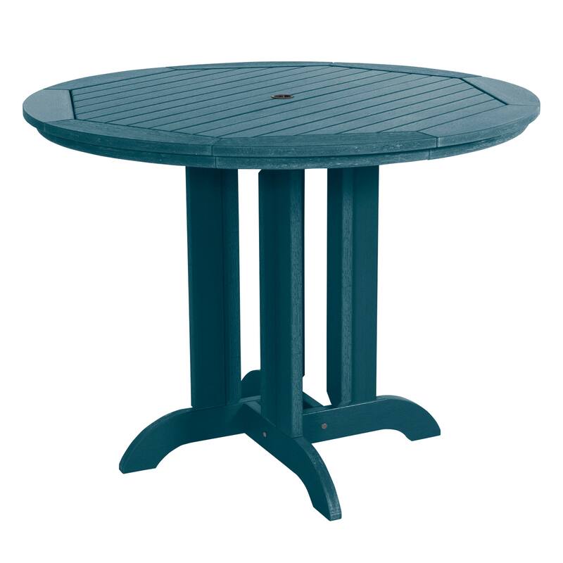 HIGHWOOD Commercial Grade 48" Round Counter Height Dining Table - Nantucket Blue
