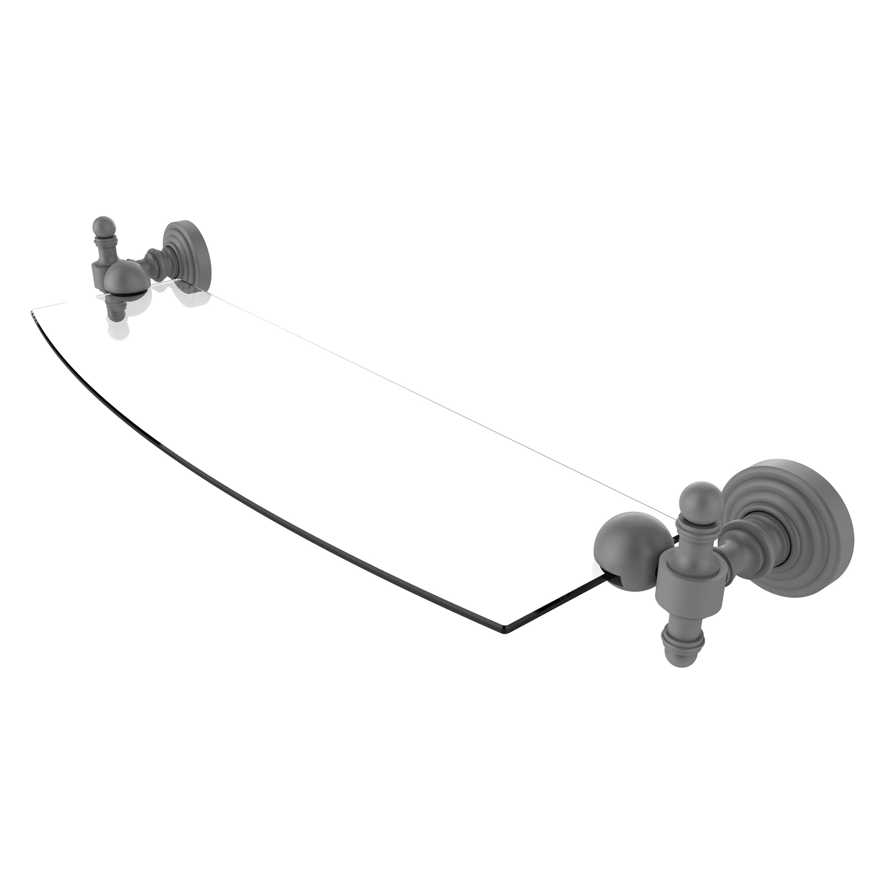 Allied Brass Retro Wave 18 Inch Glass Shelf