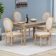 preview thumbnail 3 of 132, Phinnaeus French Country Dining Chairs (Set of 4) by Christopher Knight Home Beige + Natural