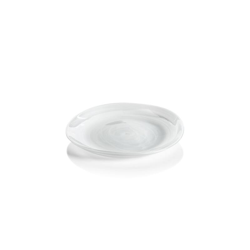 Reneta Alabaster Glass Plates, Set of 6 - 8.25"