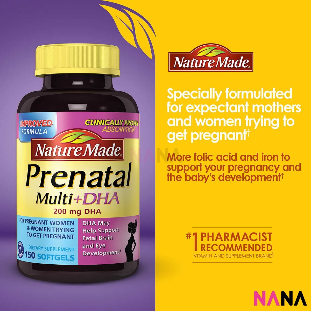 Shop Nature Made Prenatal Multi Dha For Pregnant Women Women Trying To Get Pregnant 150 Softgels Dietary Supplement Overstock 26290776