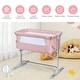 preview thumbnail 36 of 39, Travel Portable Baby Bed Side Sleeper Bassinet Crib with Carrying Bag - 38" x 19.5"-27.5" x 26.5"-34" (L x W x H)