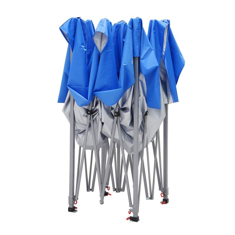 Zenova 10x10 Pop Up Canopy Tent Instant Folding Shelter With 4 Sidewalls with Free Mosquito Net - 10*10FT