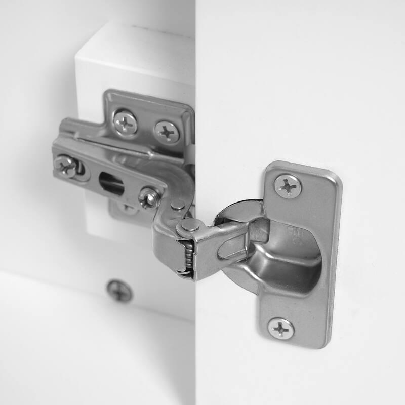 Anmytek 36 Inch Modern Bathroom Vanity with Ceramic Sink Soft Closing Door Adjustable Shelf and 3 Drawers