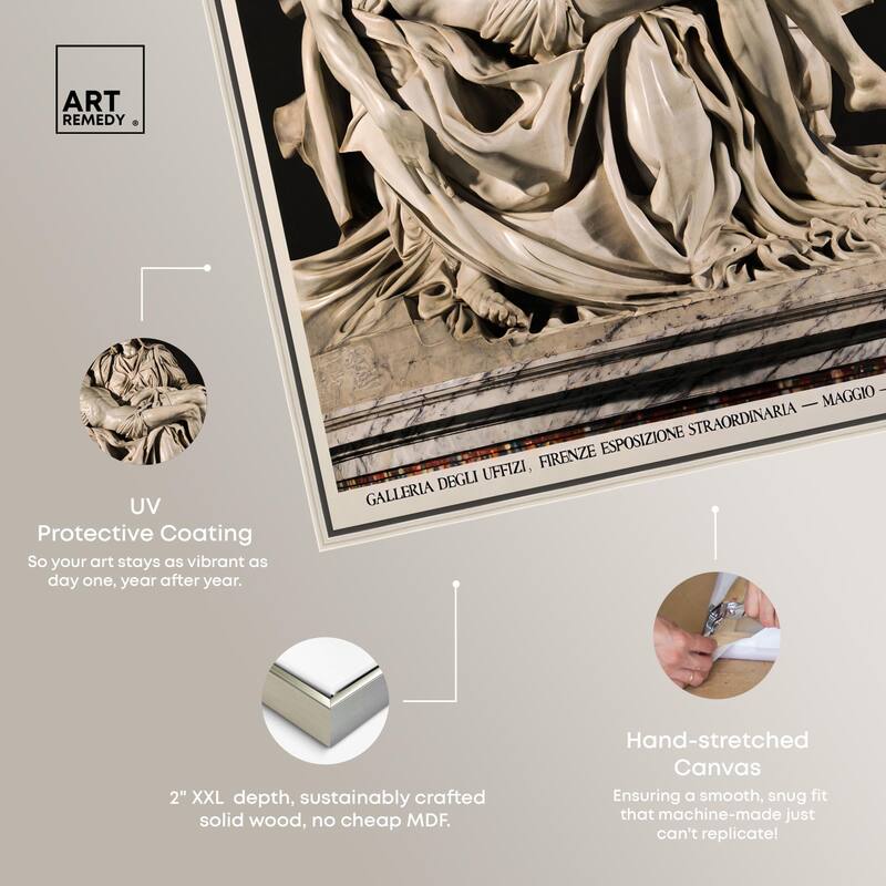 Marble Lamentation Canvas by Art Remedy