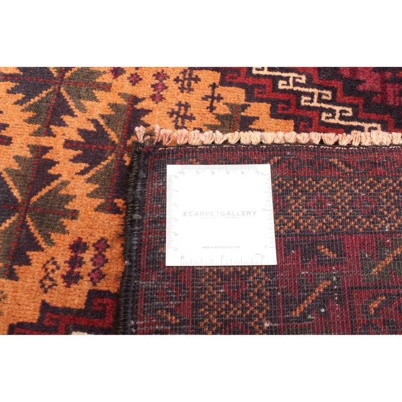 ECARPETGALLERY Hand-knotted Teimani Burnt Orange Wool Rug - 2'11 x 4'7